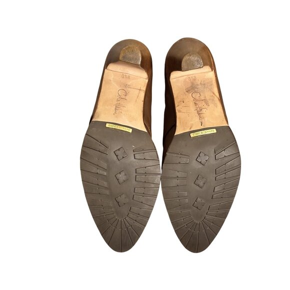 Cole Haan Womens Brown Leather Heeled Ankle Boots 9.5M With Nike Air Technology - Picture 4 of 6